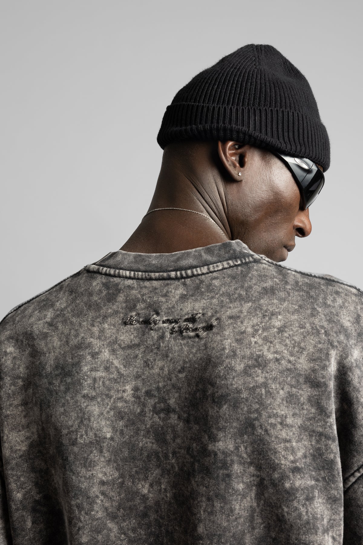 Basic Yıkamalı Sweatshirt