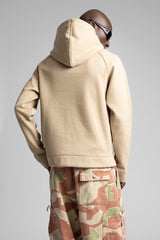 Minimal Nakış Detaylı Kapüşonlu Sweatshirt