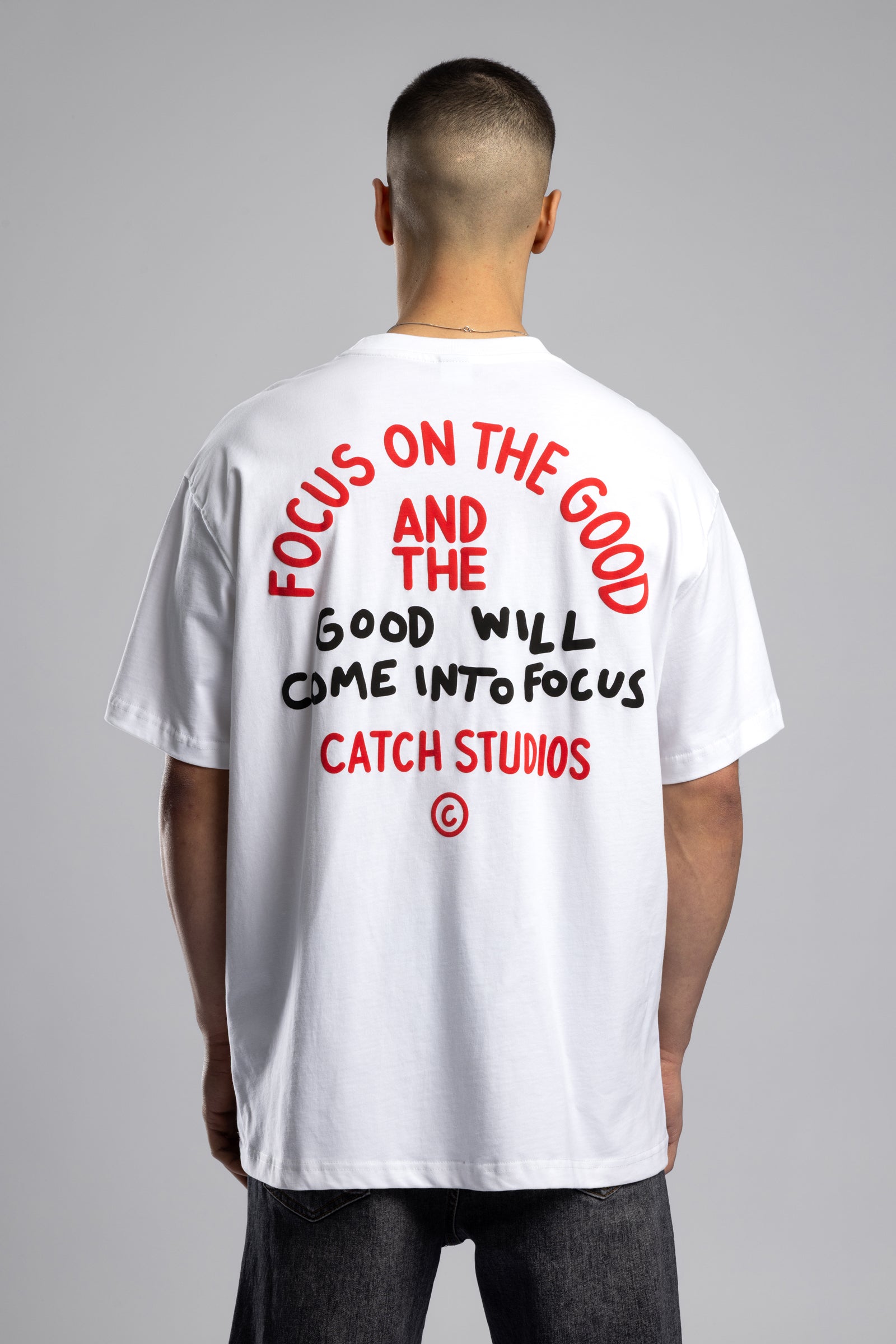 Good Will Kabartma Baskılı T-shirt
