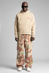 Minimal Nakış Detaylı Kapüşonlu Sweatshirt