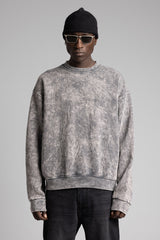 Basic Yıkamalı Sweatshirt