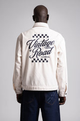 Nakış Yazı Detaylı Vintage Ceket