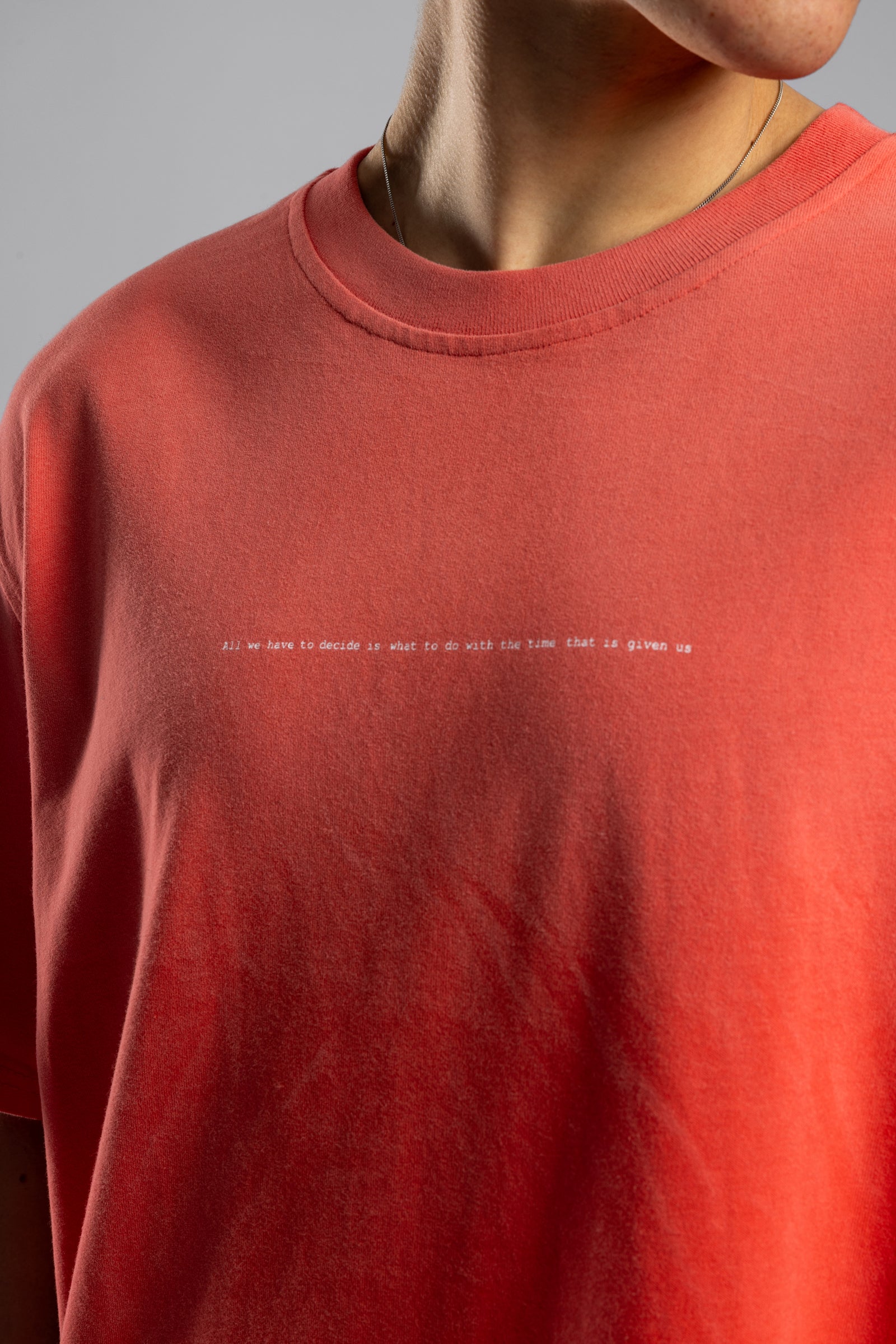 Minimal Yazı Baskılı Yıkamalı T-shirt