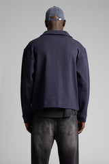 Diyagonal Fermuarlı Ceket