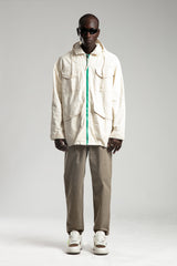 Çok Cepli Kapüşonlu Ceket