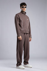 Şerit Detaylı Fermuarlı Sweatshirt