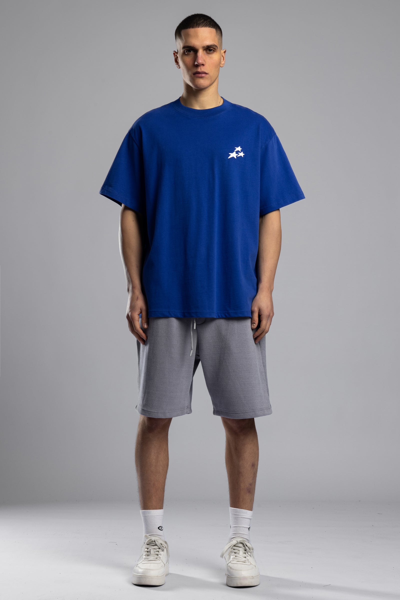 Kabartmalı Baskılı Oversize T-shirt