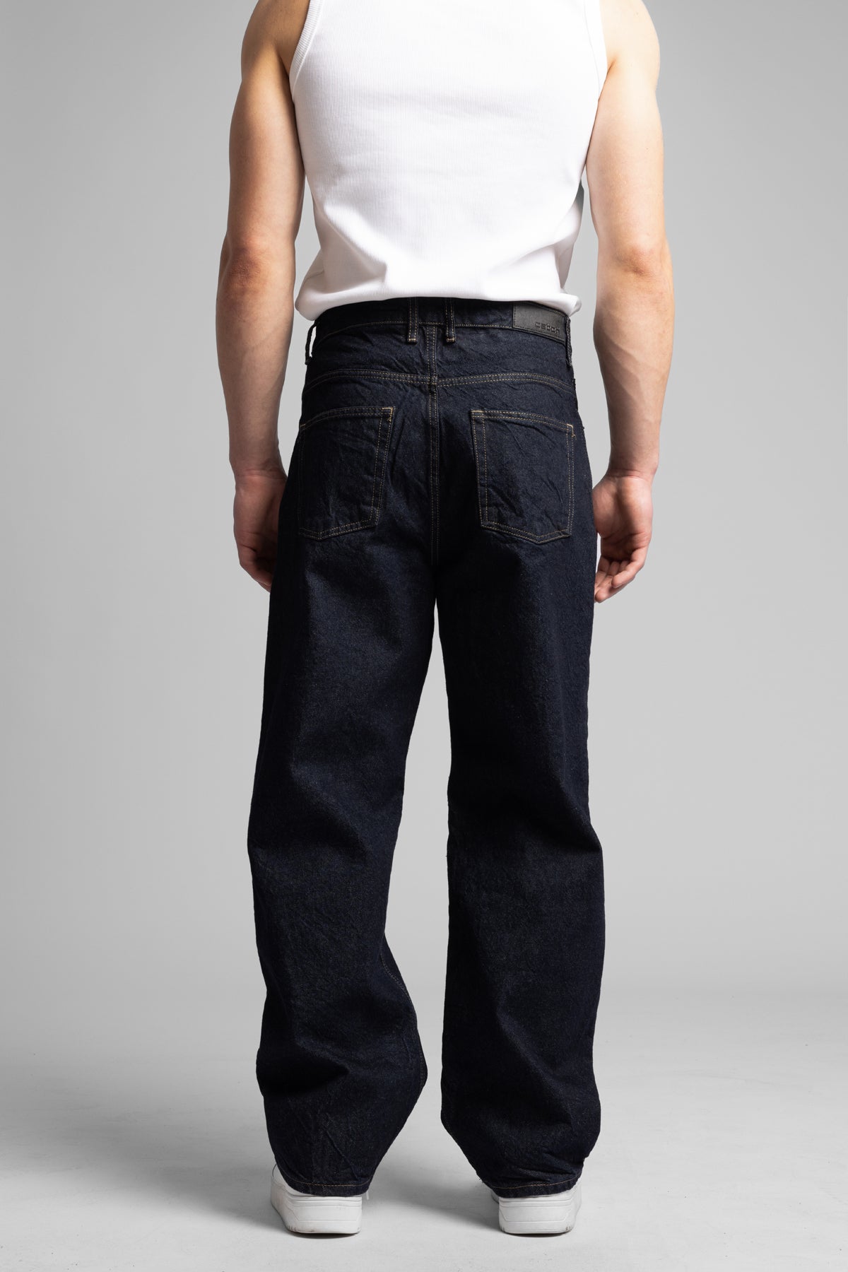 Kontrast Dikişli Baggy Jean