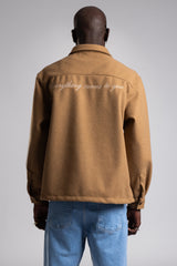 Arka Nakış Detaylı Kaşe Gömlek