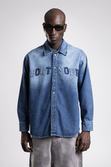 Nakışlı Denim Gömlek