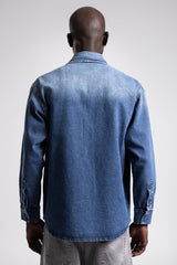 Nakışlı Denim Gömlek