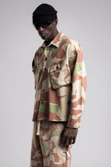 Flap Kargo Cepli Desenli Gömlek