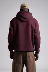 Kabartmalı Baskılı Kapüşonlu Sweatshirt