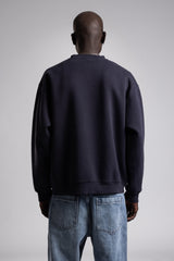 Micro Yazı Baskı Detaylı Oversize Sweatshirt