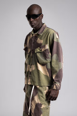 Flap Kargo Cepli Desenli Gömlek