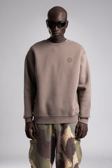 Minimal Kabartma Yazılı Sweatshirt