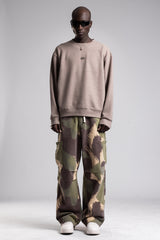 Metal Logo Detaylı Triko Sweatshirt