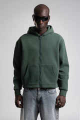 Kapüşonlu Fermuarlı Sweatshirt