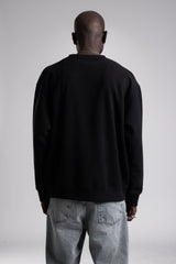 Metal Logo Detaylı Triko Sweatshirt