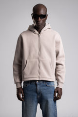Kapüşonlu Fermuarlı Sweatshirt