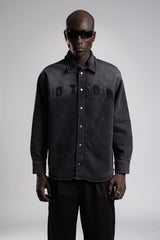 Nakışlı Denim Gömlek