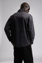 Nakışlı Denim Gömlek