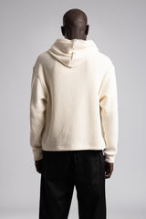 Fermuarlı Kapüşonlu Triko Kazak