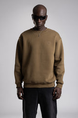 Minimal Kabartma Yazılı Sweatshirt
