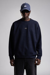 Metal Logo Detaylı Triko Sweatshirt