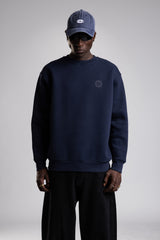 Minimal Kabartma Yazılı Sweatshirt