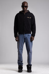 Ekose Astarlı Kapüşonlu Sweatshirt