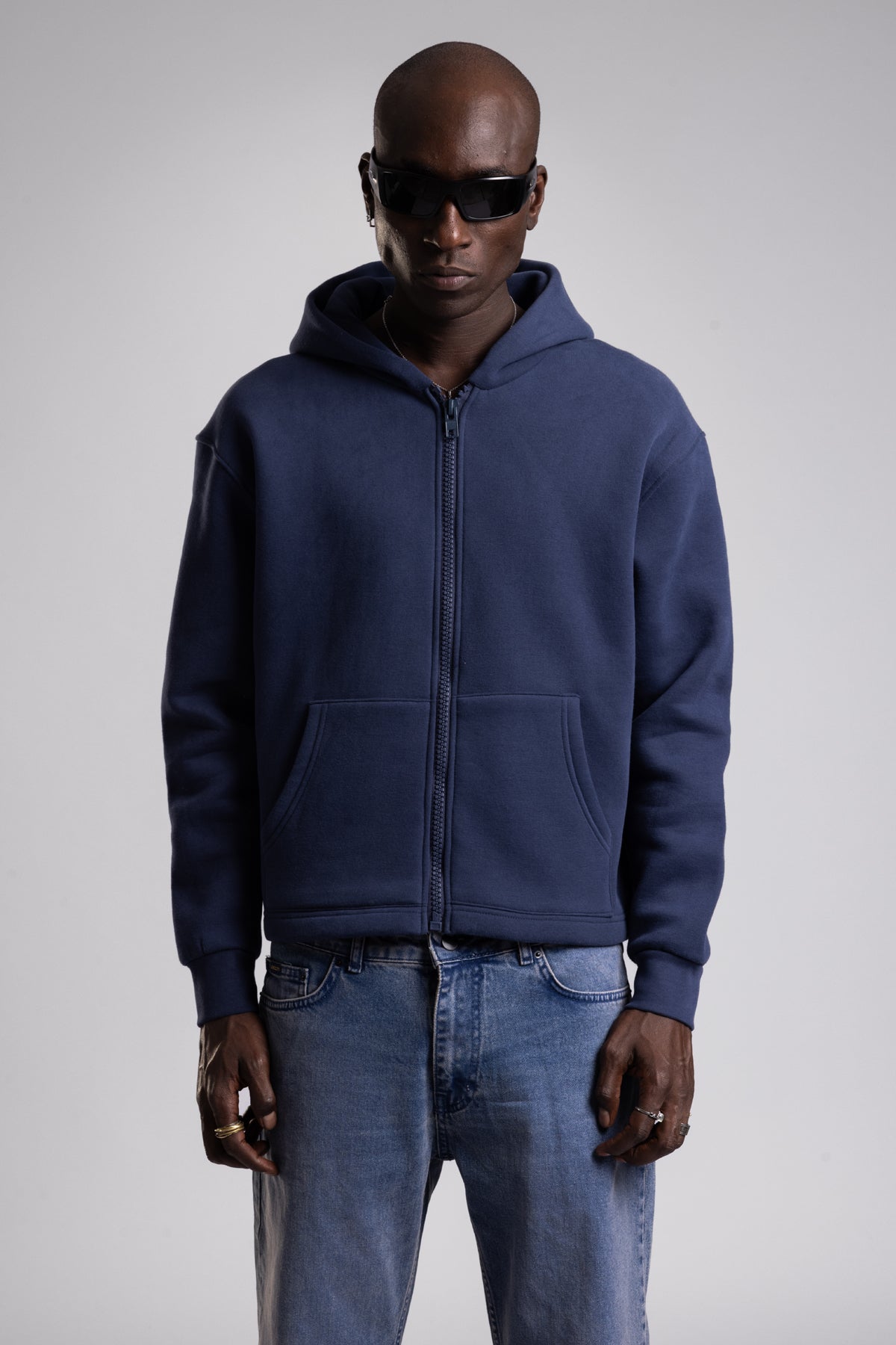 Kapüşonlu Fermuarlı Sweatshirt