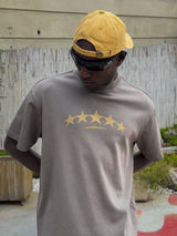 Yıldız Baskılı Oversize T-Shirt