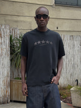 Yıldız Baskılı Oversize T-Shirt