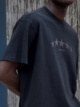 Yıldız Baskılı Oversize T-Shirt