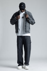 Yıkamalı Oversize Denim Ceket