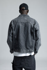 Yıkamalı Oversize Denim Ceket