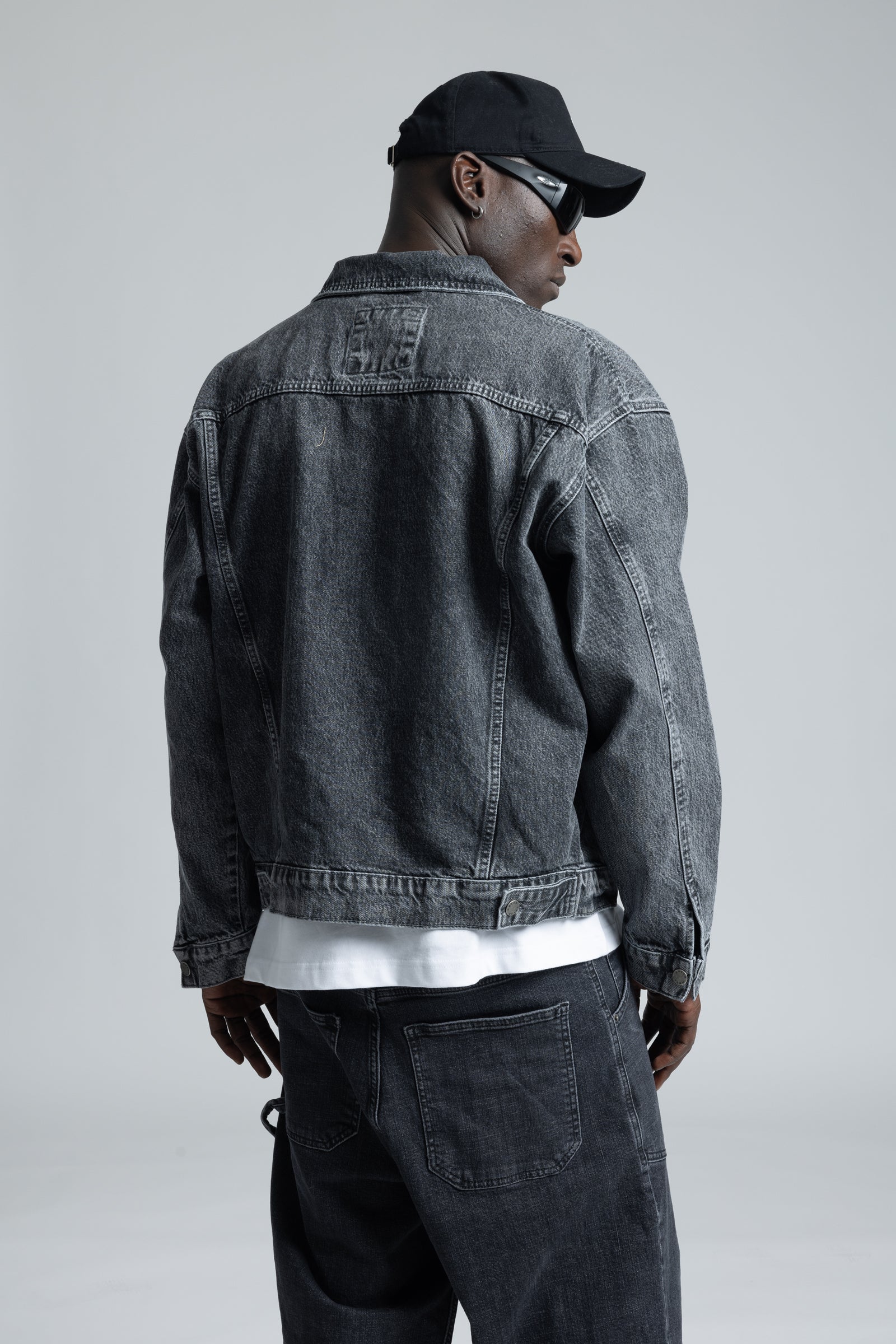 Yıkamalı Oversize Denim Ceket