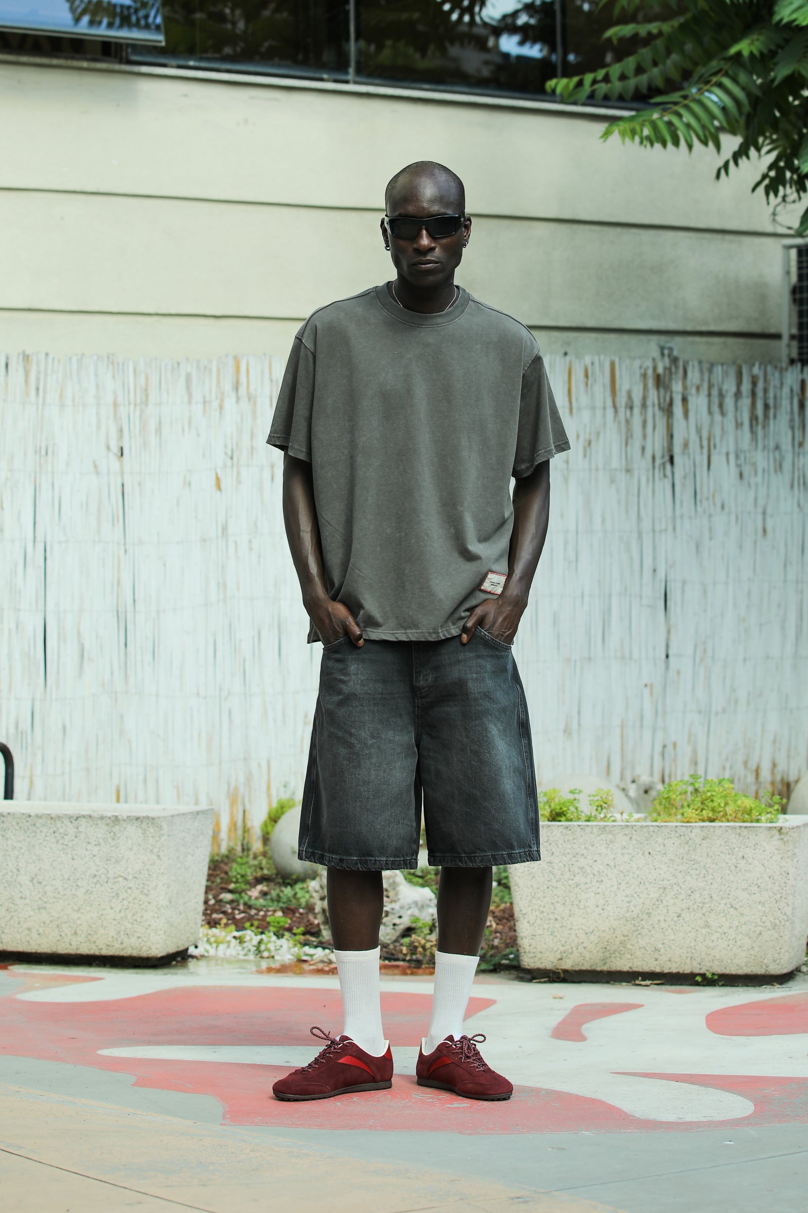 'The Catch' Yıkamalı Oversize T-Shirt
