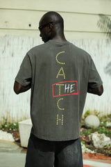 'The Catch' Yıkamalı Oversize T-Shirt