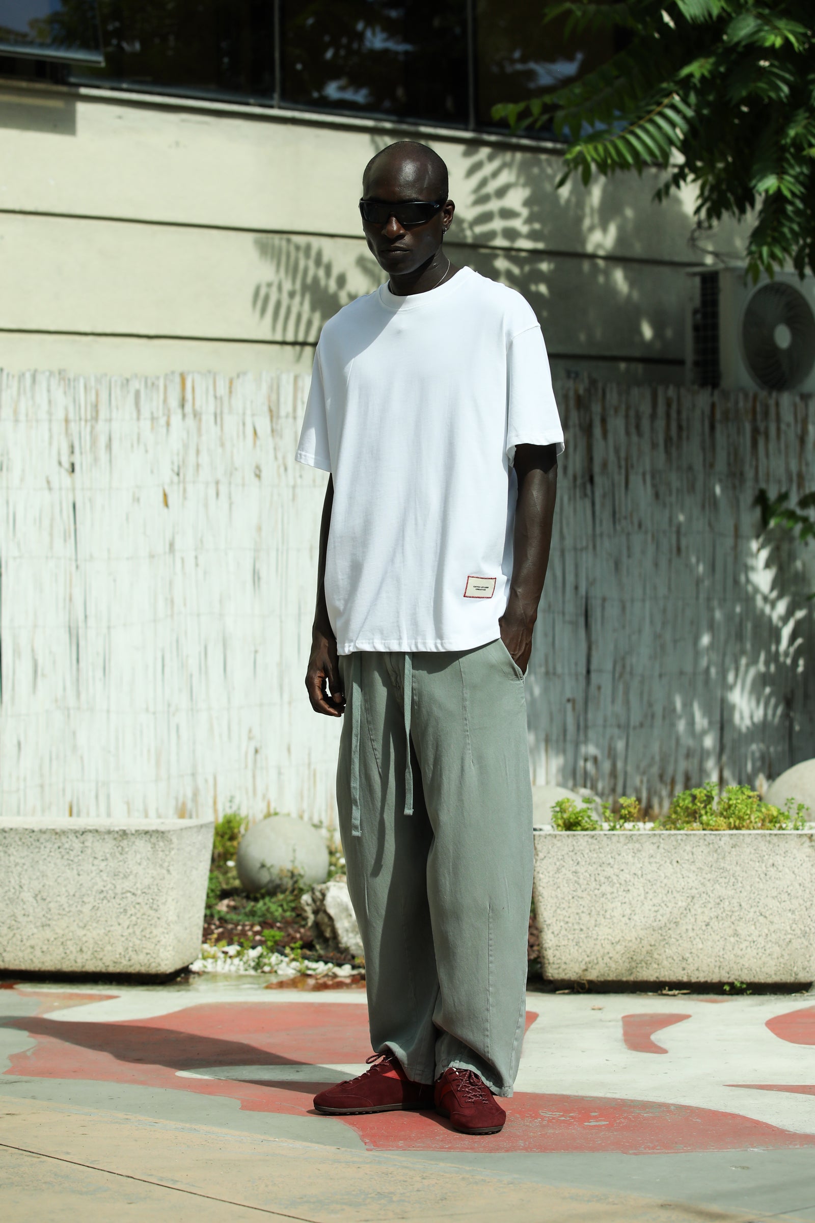 'The Catch' Yıkamalı Oversize T-Shirt