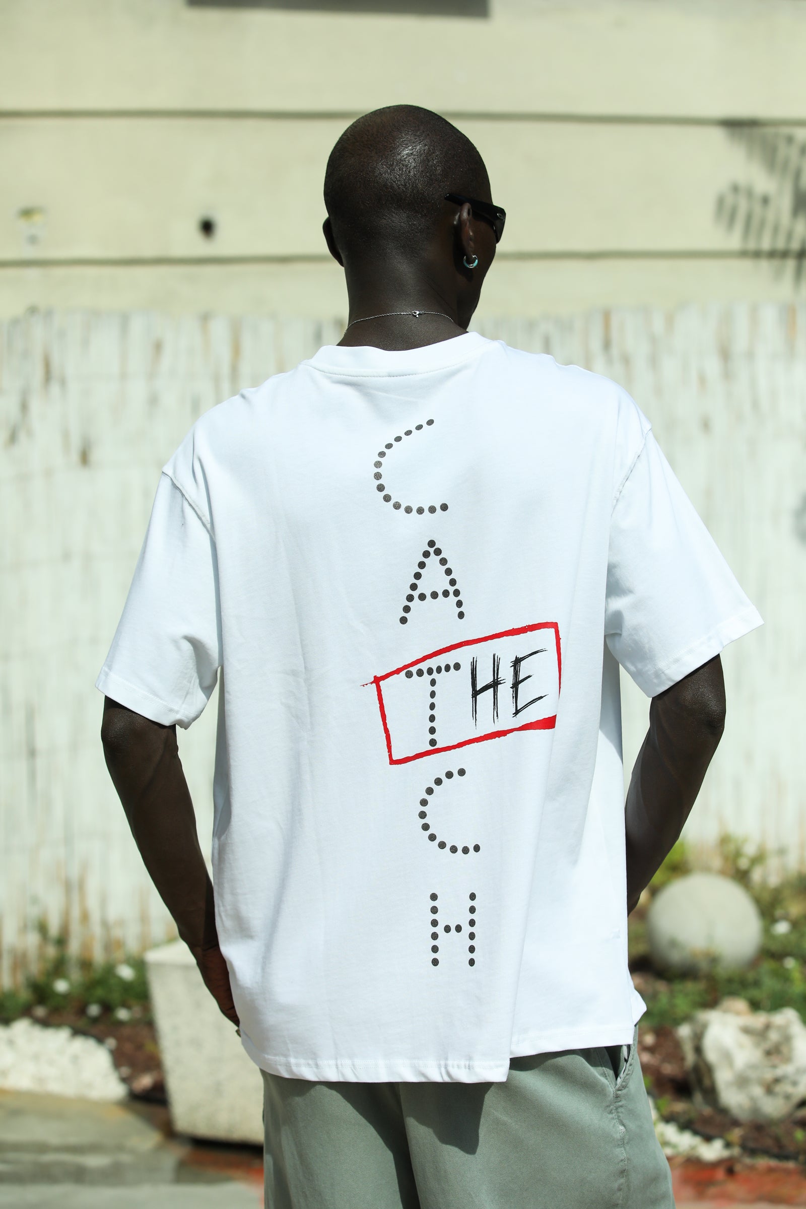 'The Catch' Yıkamalı Oversize T-Shirt