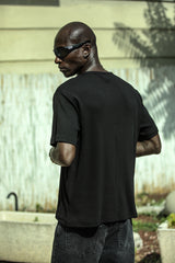 Fitilli Düğmeli Yaka T-Shirt