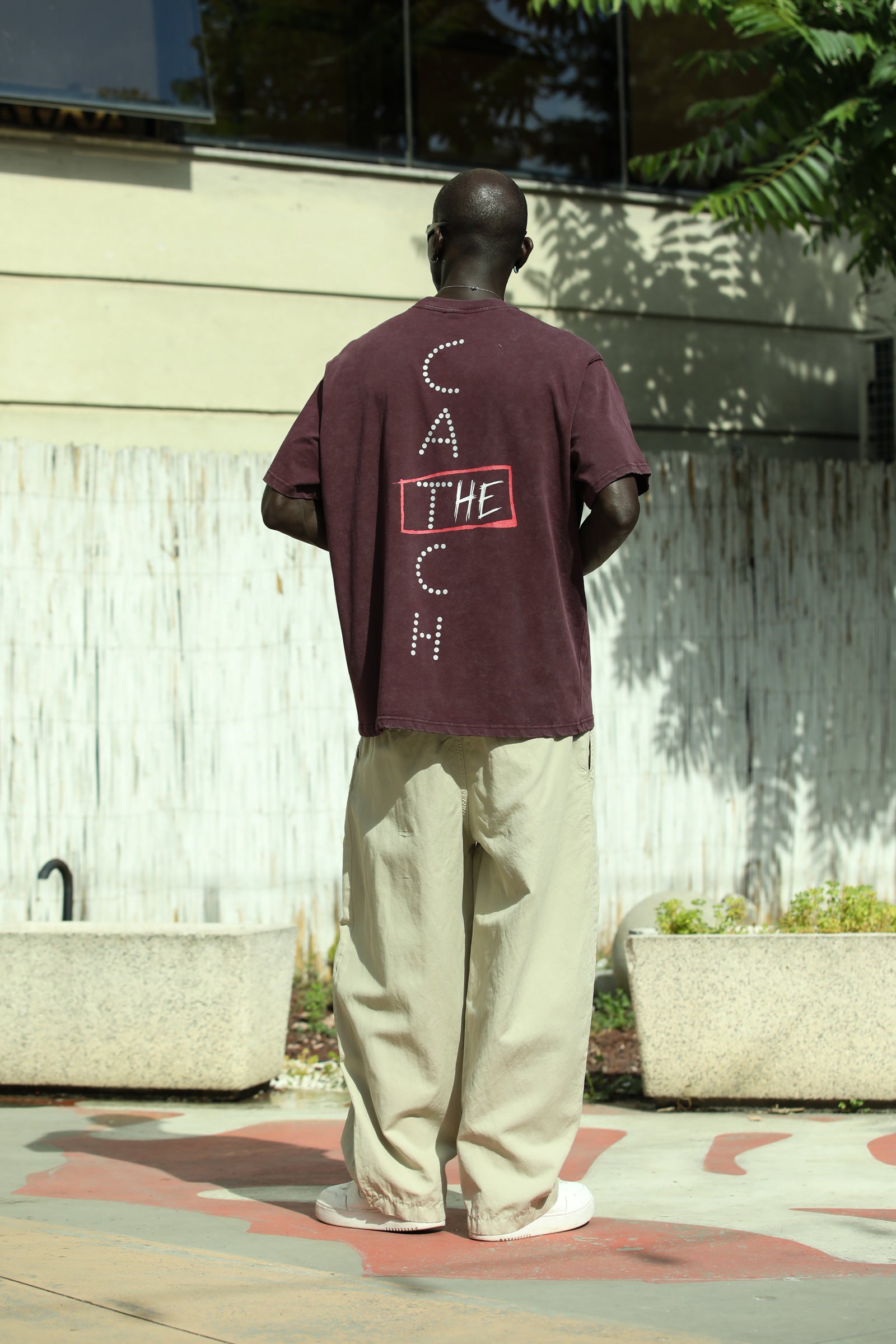 'The Catch' Yıkamalı Oversize T-Shirt