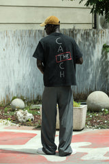 'The Catch' Yıkamalı Oversize T-Shirt
