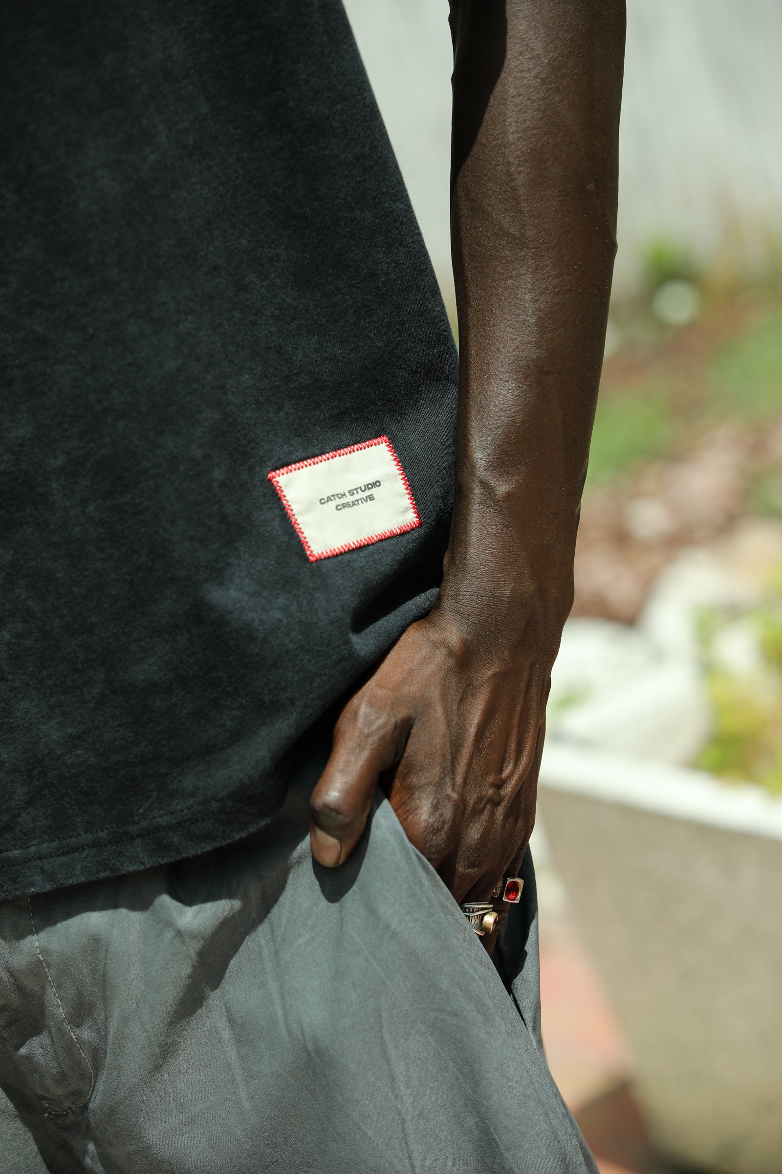'The Catch' Yıkamalı Oversize T-Shirt