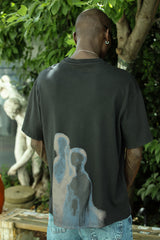 Blurred Silhouette Oversize T-Shirt