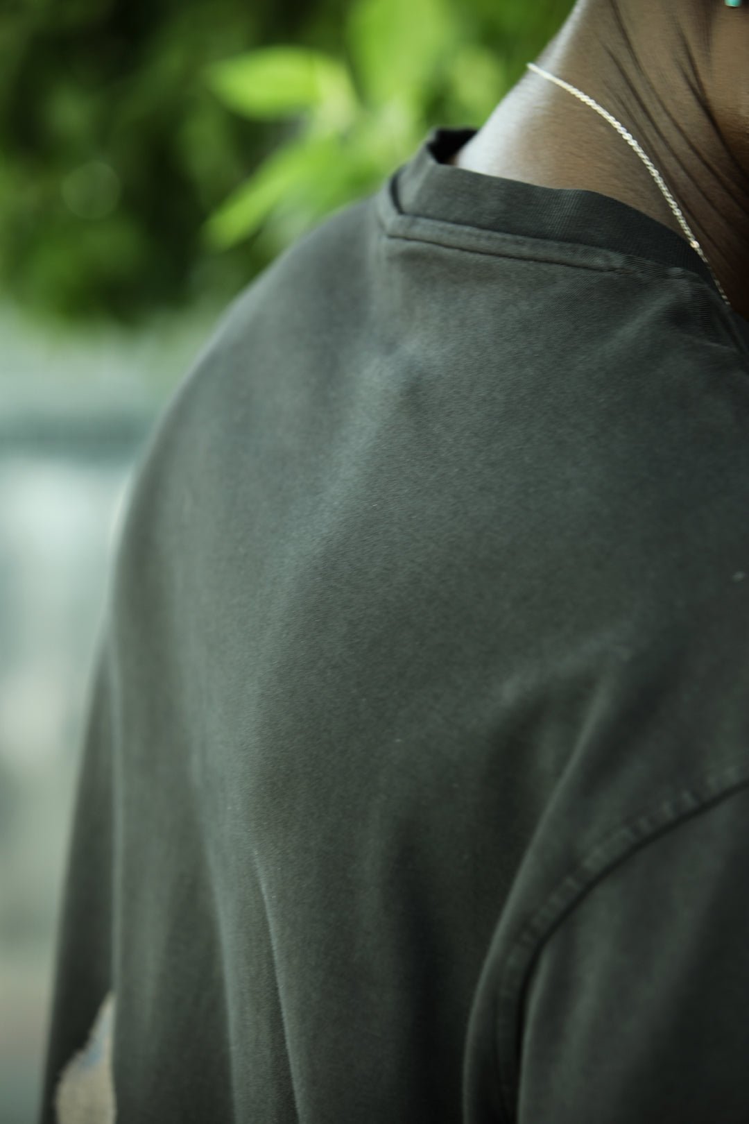 Blurred Silhouette Oversize T-Shirt