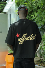 'Affected' Kabartma Baskılı Boxy T-Shirt