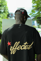 'Affected' Kabartma Baskılı Boxy T-Shirt